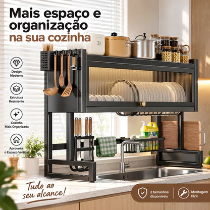 Armário Suspenso Organizador de Louças – Proteção, Praticidade e Mais Espaço na Cozinha