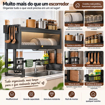 Armário Suspenso Organizador de Louças – Proteção, Praticidade e Mais Espaço na Cozinha