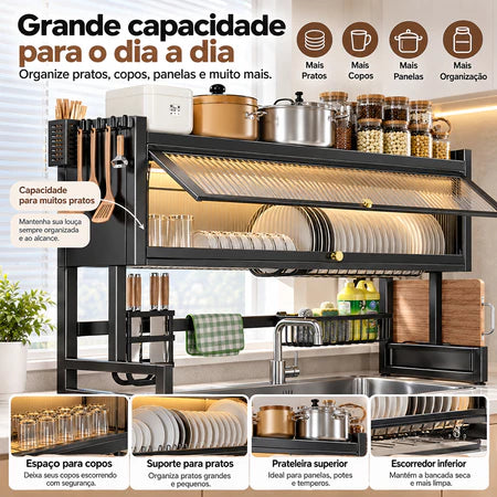 Armário Suspenso Organizador de Louças – Proteção, Praticidade e Mais Espaço na Cozinha