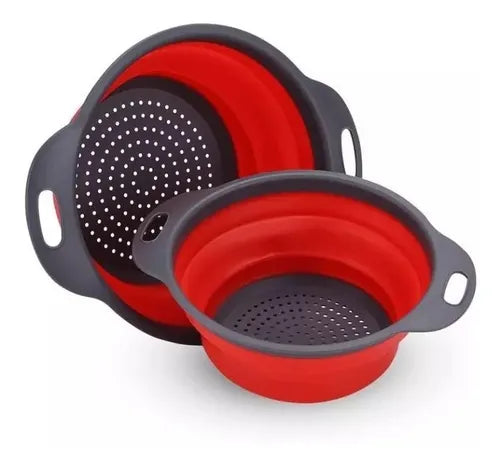 Escorredor de Silicone para Alimentos Dobrável