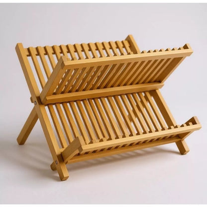 Escorredor de Louças em Bambu Dobrável