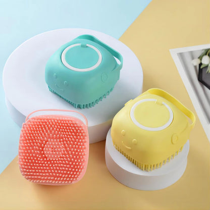 Esponja Dispenser de Silicone para Banho