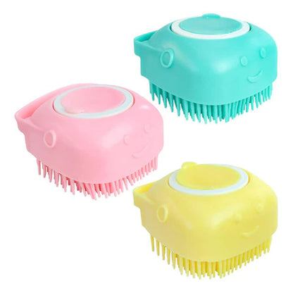 Esponja Dispenser de Silicone para Banho