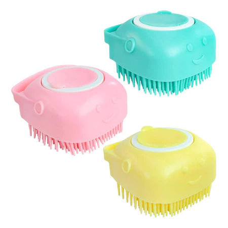 Esponja Dispenser de Silicone para Banho