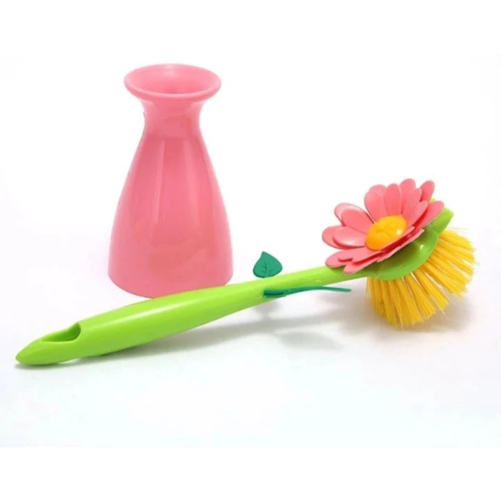Escova Plástica Suporte Margarida