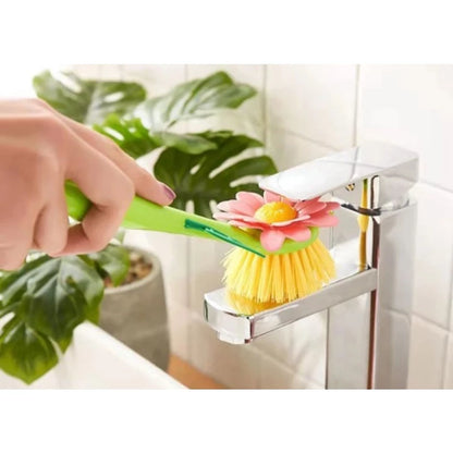 Escova Plástica Suporte Margarida