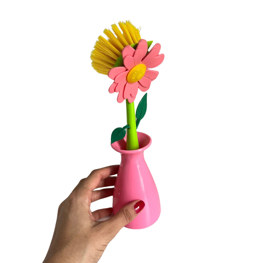 Escova Plástica Suporte Margarida