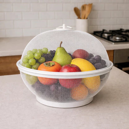 Fruteira Telada 26cm com Tampa – Proteção contra Insetos