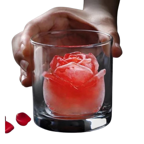 Molde Formato Rosa De Silicone 3D Para Gelo