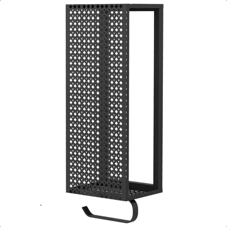 Porta Papel Higiênico de Parede em Aço – Estilo Industrial Preto ou Branco