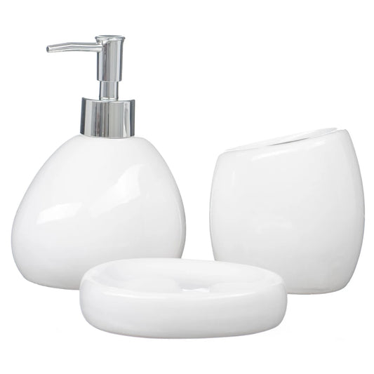 Trio Banheiro Lavabo Cerâmico