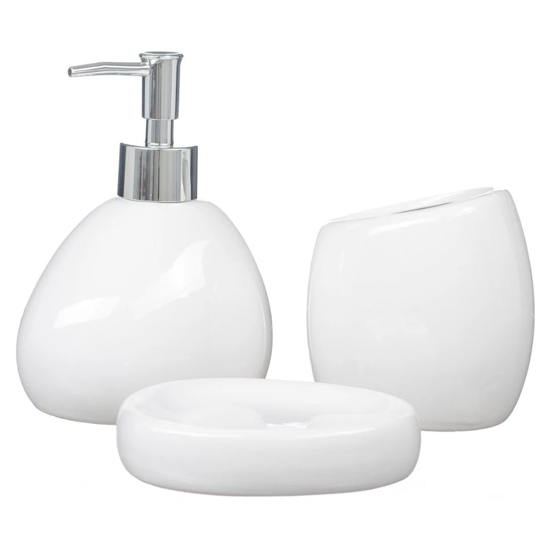 Trio Banheiro Lavabo Cerâmico