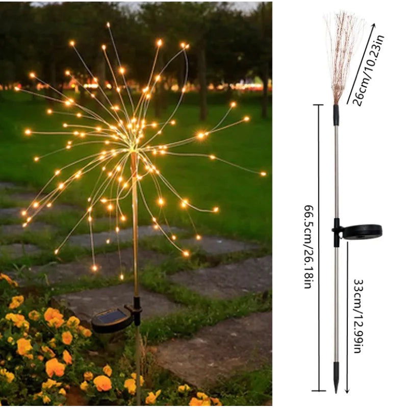 Luminária Led Solar Fogos de Artifício
