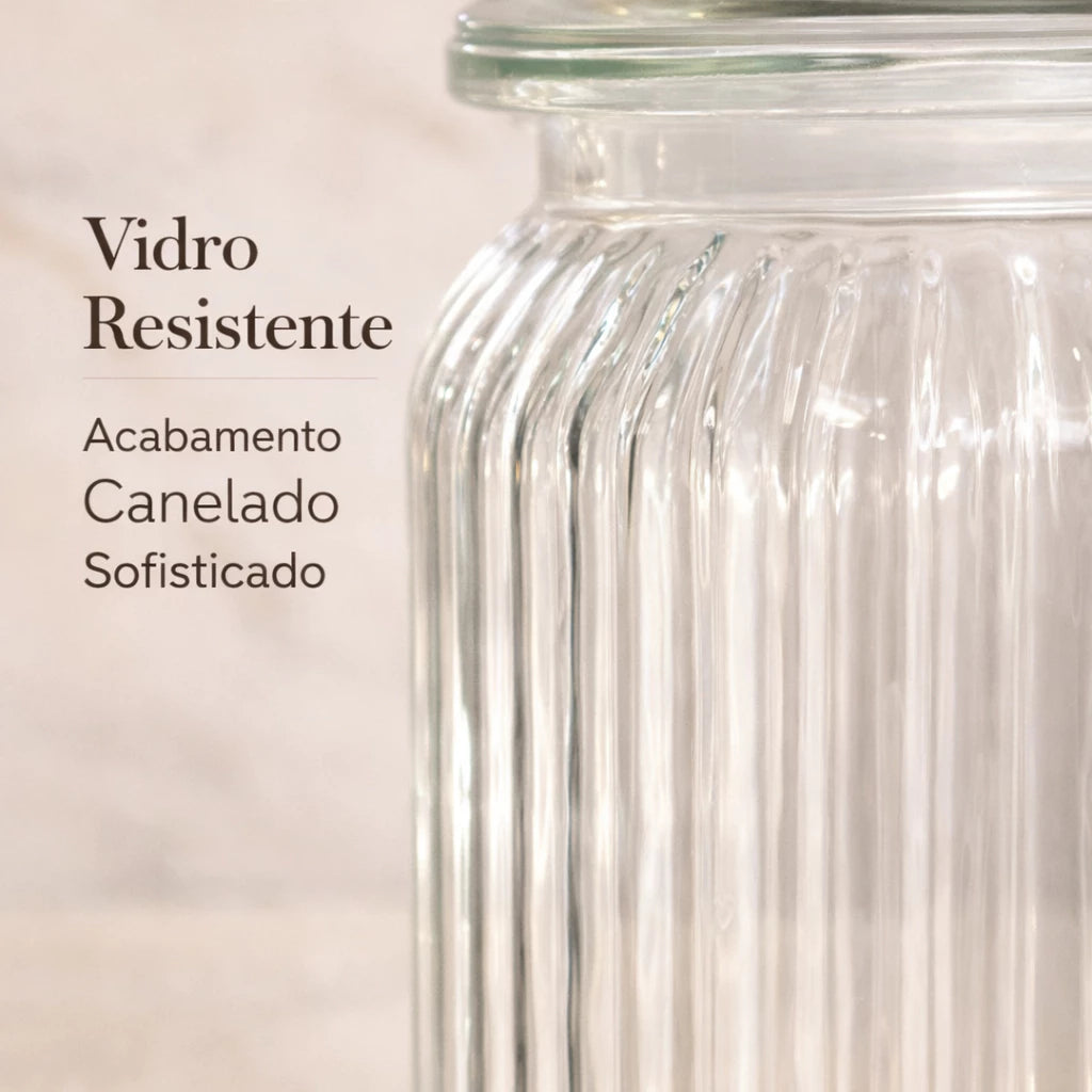 Pote de Vidro Hermético Love - Kit