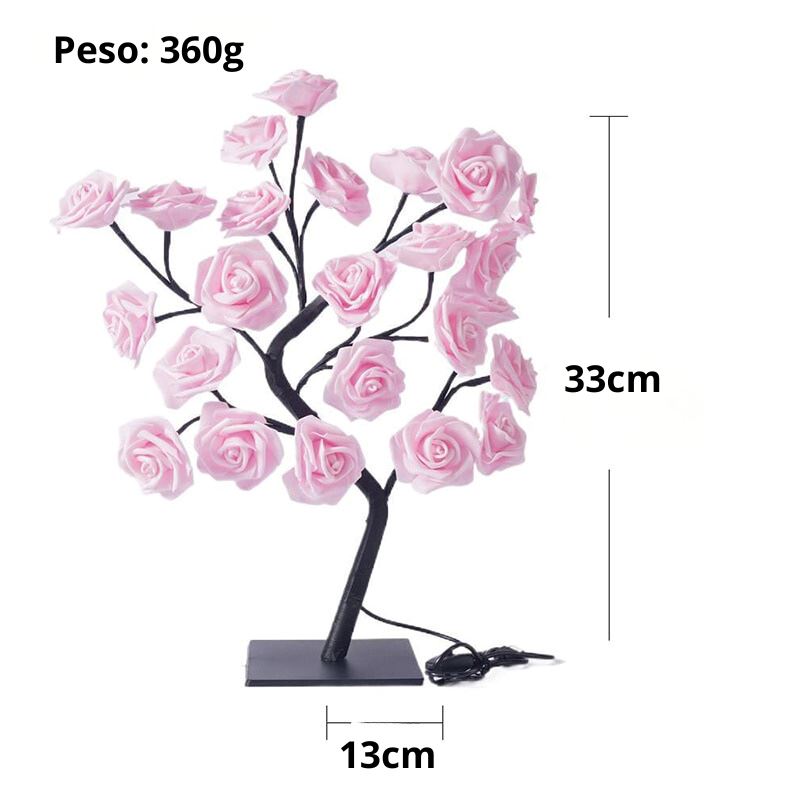 Luminária Rosas Brilhantes