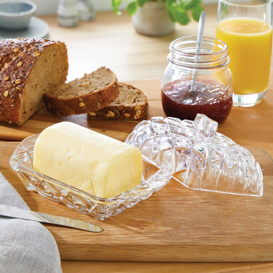 Manteigueira De Vidro Cristal Housee