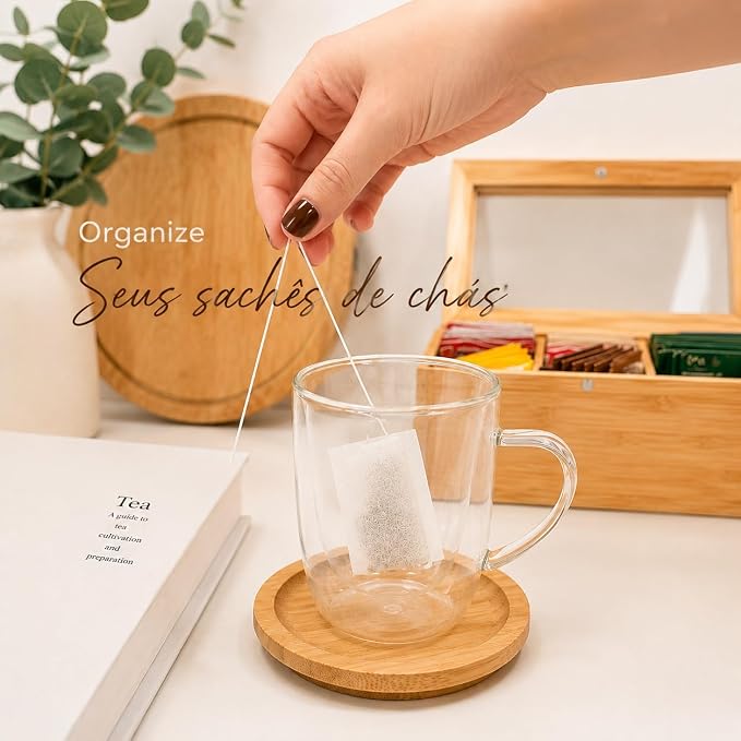 Caixa Organizadora Decorativa Multiuso Bambu