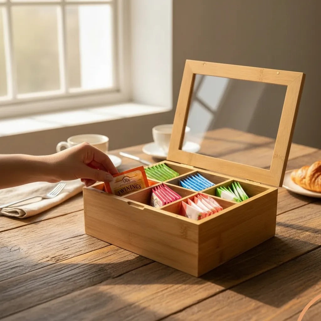 Caixa Organizadora Decorativa Multiuso Bambu