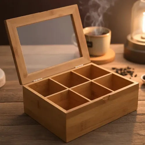 Caixa Organizadora Decorativa Multiuso Bambu