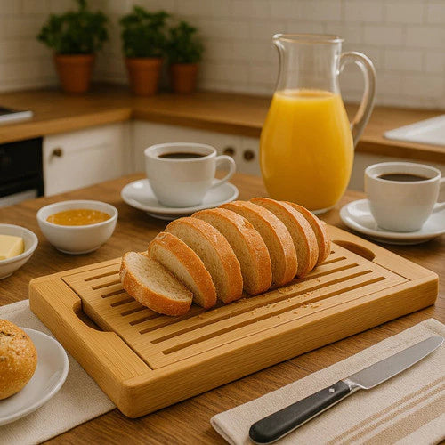 Tábua para Migalhas de Pão e Bolo em Bambu