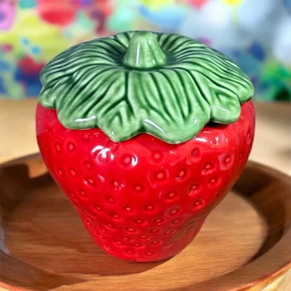 Compoteira Morango Cerâmico