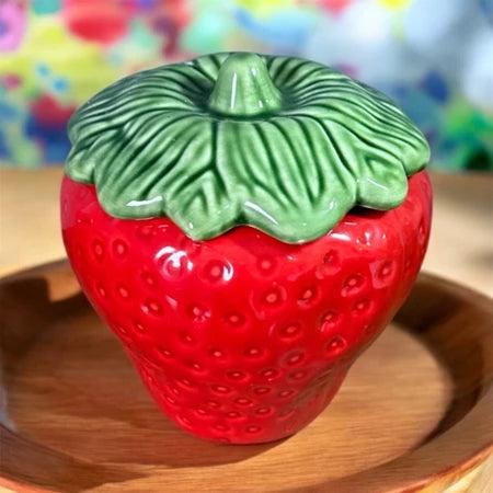 Compoteira Morango Cerâmico