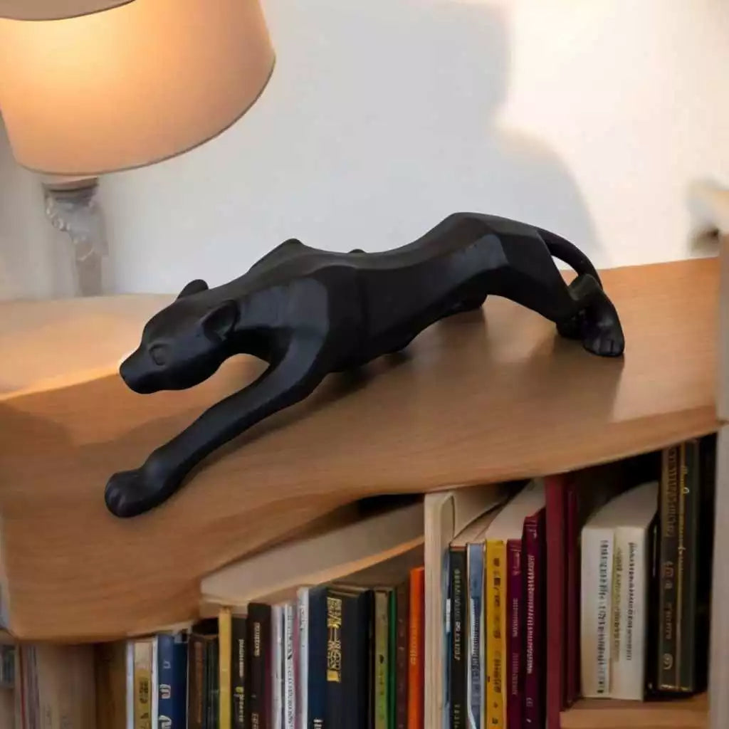 Escultura Pantera Cerâmica