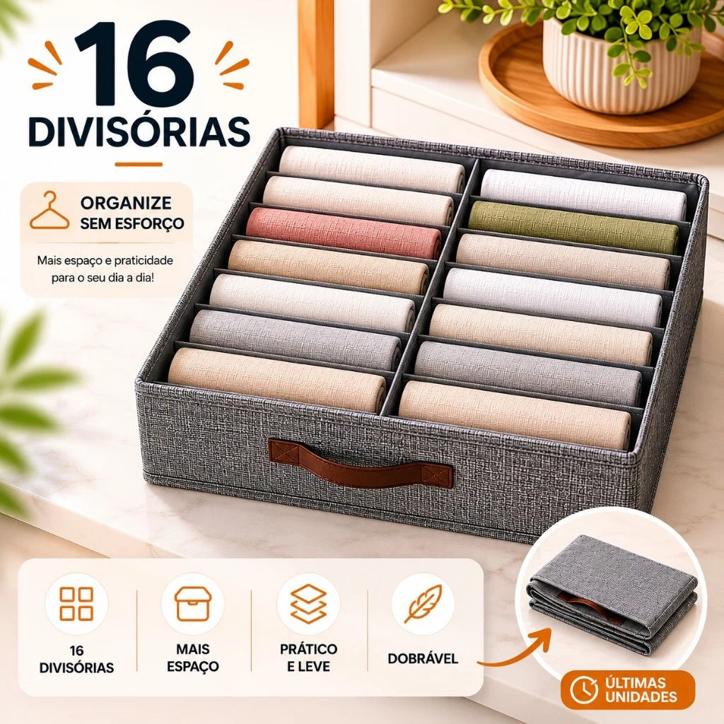 Organizador de Gavetas com Divisórias – Mais Ordem e Praticidade para suas Roupas e Acessórios