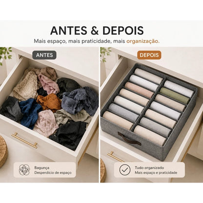 Organizador de Gavetas com Divisórias – Mais Ordem e Praticidade para suas Roupas e Acessórios