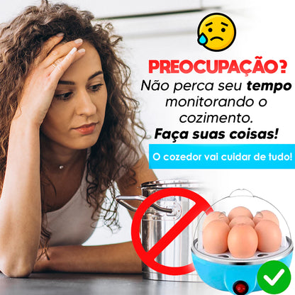 Cozedor de Ovos Elétrico à Vapor