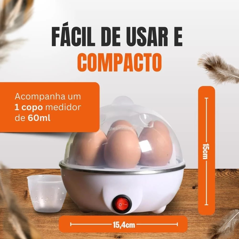 Cozedor de Ovos Elétrico à Vapor