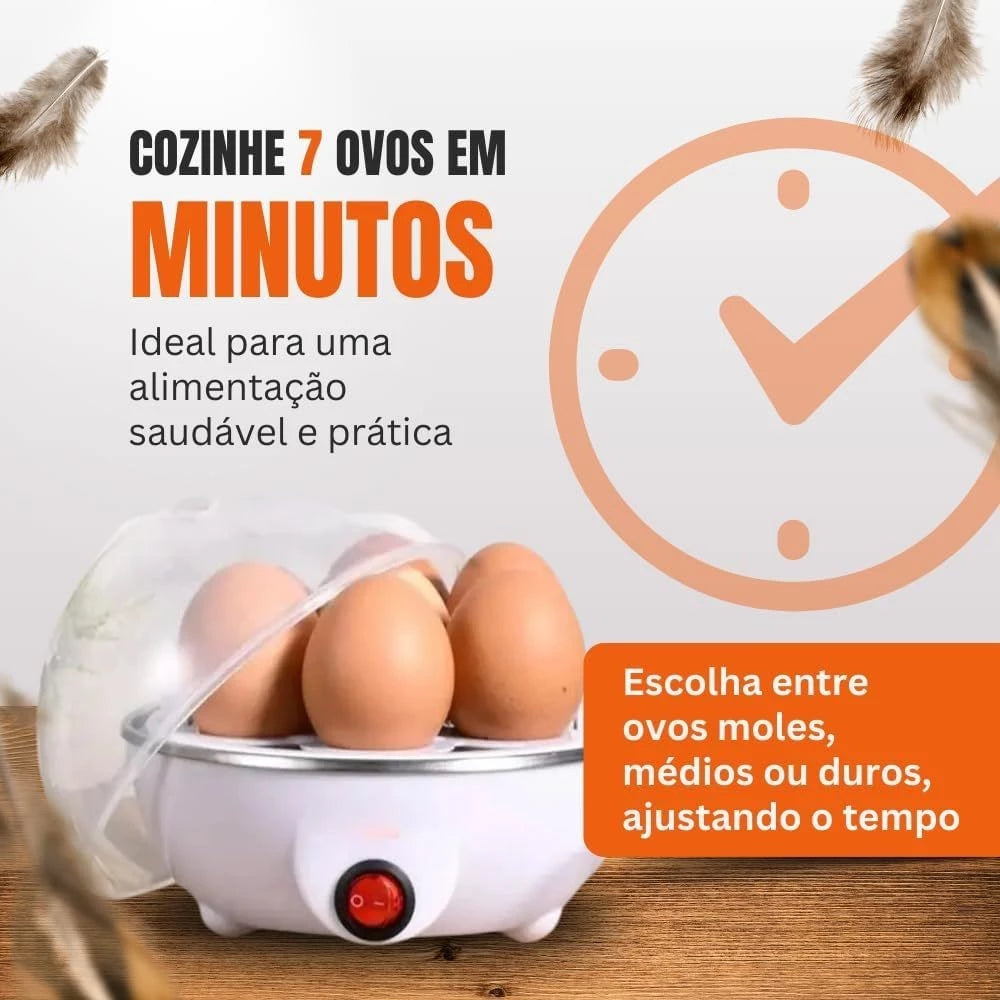 Cozedor de Ovos Elétrico à Vapor