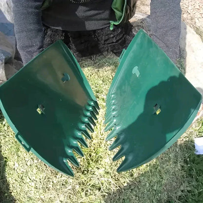 Pá Dupla para Jardinagem Premium – Kit com 2 Peças para Limpeza de Folhas e Jardim