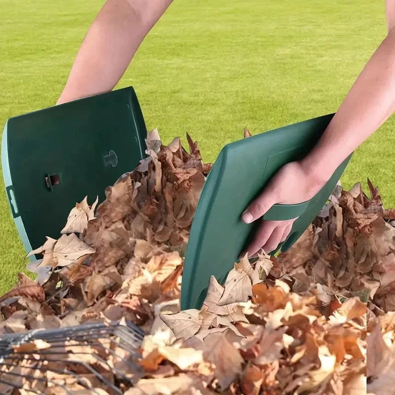Pá Dupla para Jardinagem Premium – Kit com 2 Peças para Limpeza de Folhas e Jardim