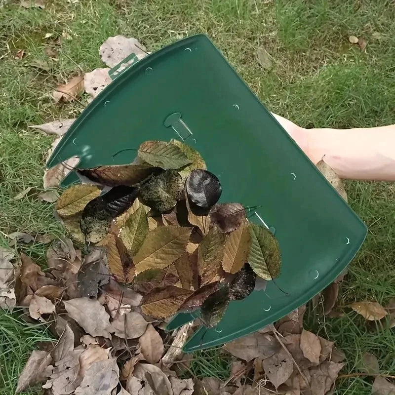 Pá Dupla para Jardinagem Premium – Kit com 2 Peças para Limpeza de Folhas e Jardim