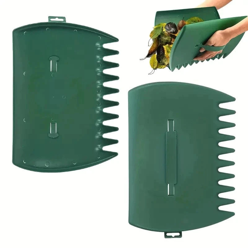 Pá Dupla para Jardinagem Premium – Kit com 2 Peças para Limpeza de Folhas e Jardim