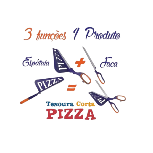 Tesoura Corta Pizza Espátula