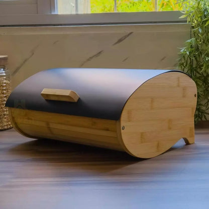 Porta Pão Bambu Metal Caravela