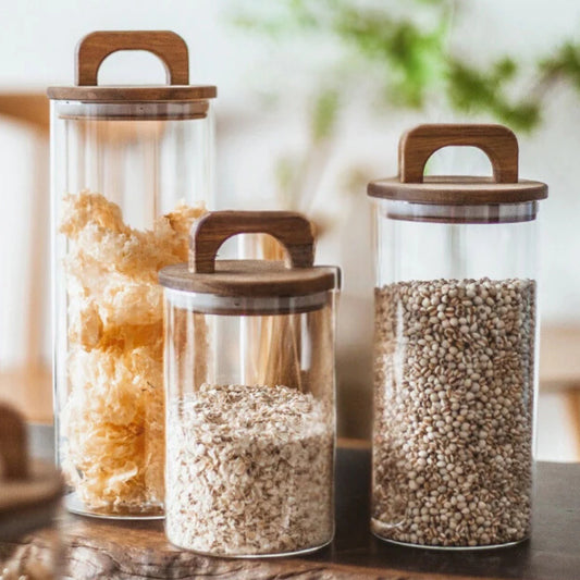 Potes Vidro Porta Alimentos Hermético Housee