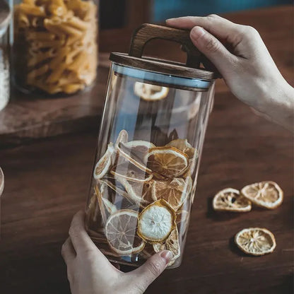 Potes Vidro Porta Alimentos Hermético Housee