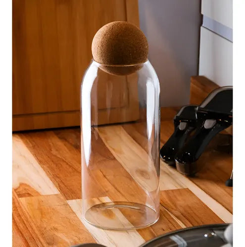 Pote Organizador De Vidro Lua - Kit - 4 Peças