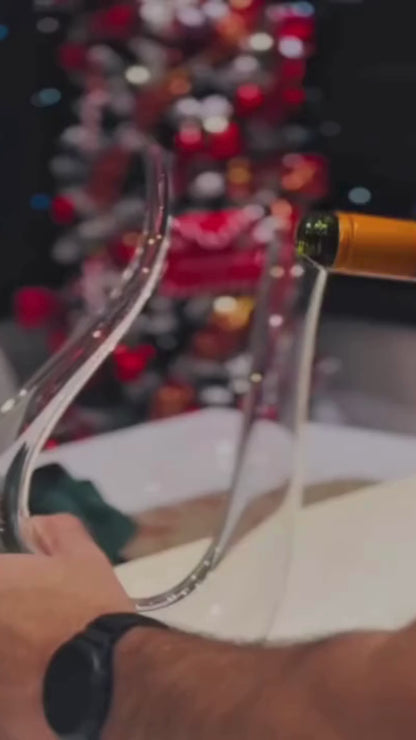 Decanter Premium para Vinho em Vidro Cristalino – Design Escultural para Oxigenação e Serviço Elegante