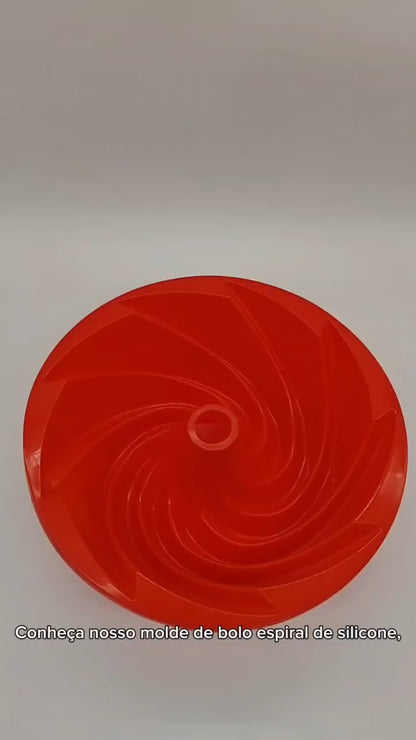 Forma Vazada de Silicone para Bolo Formato Espiral