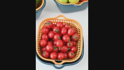 Kit Escorredor Multifuncional  Frutas e Verduras