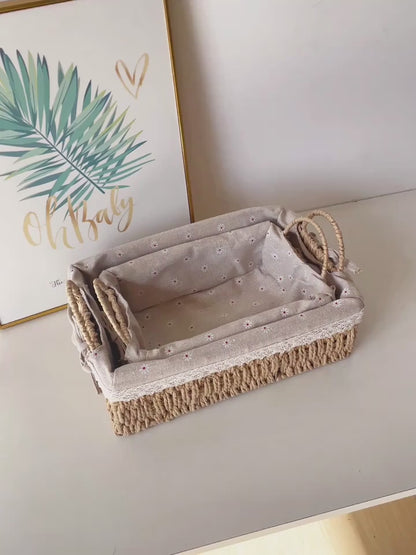 Cesta Organizadora de Bambu Preciosa