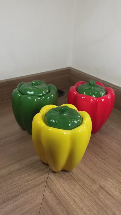 Porta Tempero Vegetal Cerâmica Housee