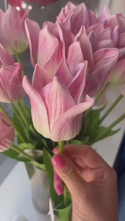 Flores Artificiais Tulipas Decorativas