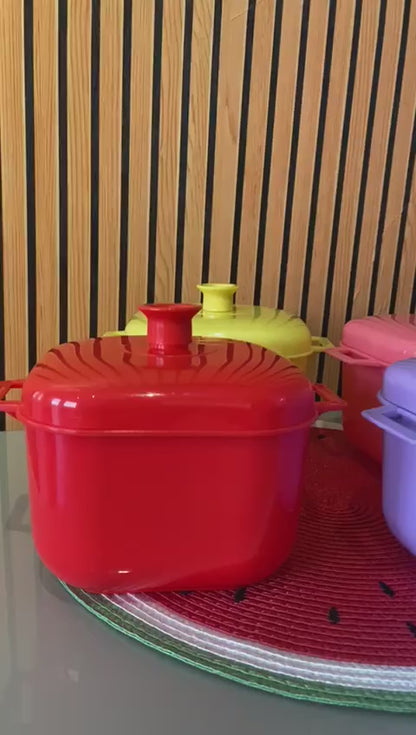 Panela Plástica Para Micro-Ondas (kit)