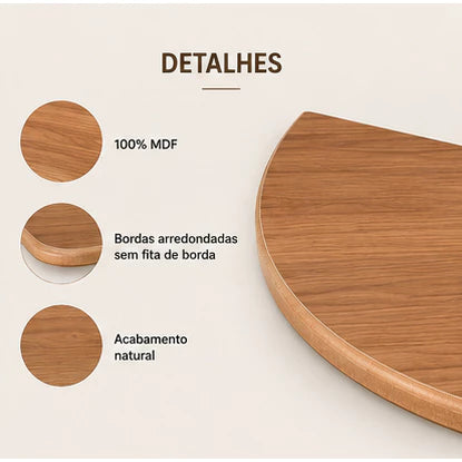Prateleira Orgânica MDF Flutuante Decorativa Housee