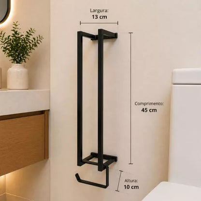 Porta Papel Higiênico De Parede Moderno Housee